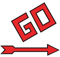 GO logo from Monopoly